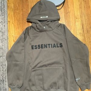 Essentials Fear of God Grey Hoodie Size L